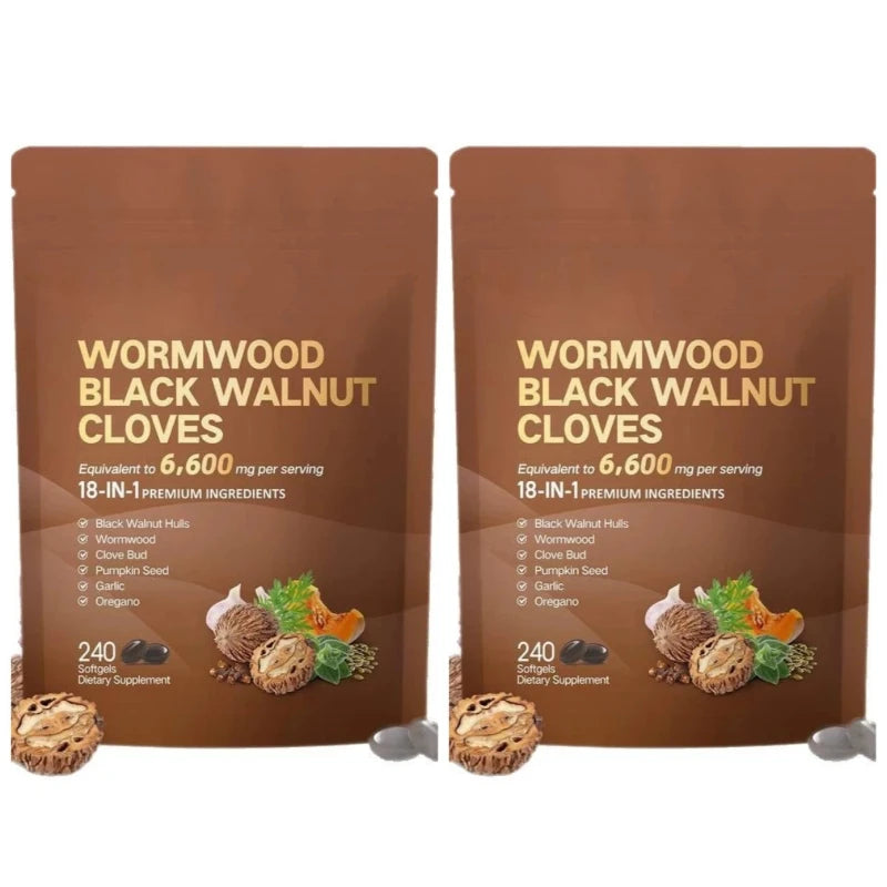 Black Walnut Wormwood Cleanse - 6,600mg softgels