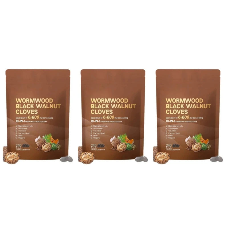 Black Walnut Wormwood Cleanse - 6,600mg softgels